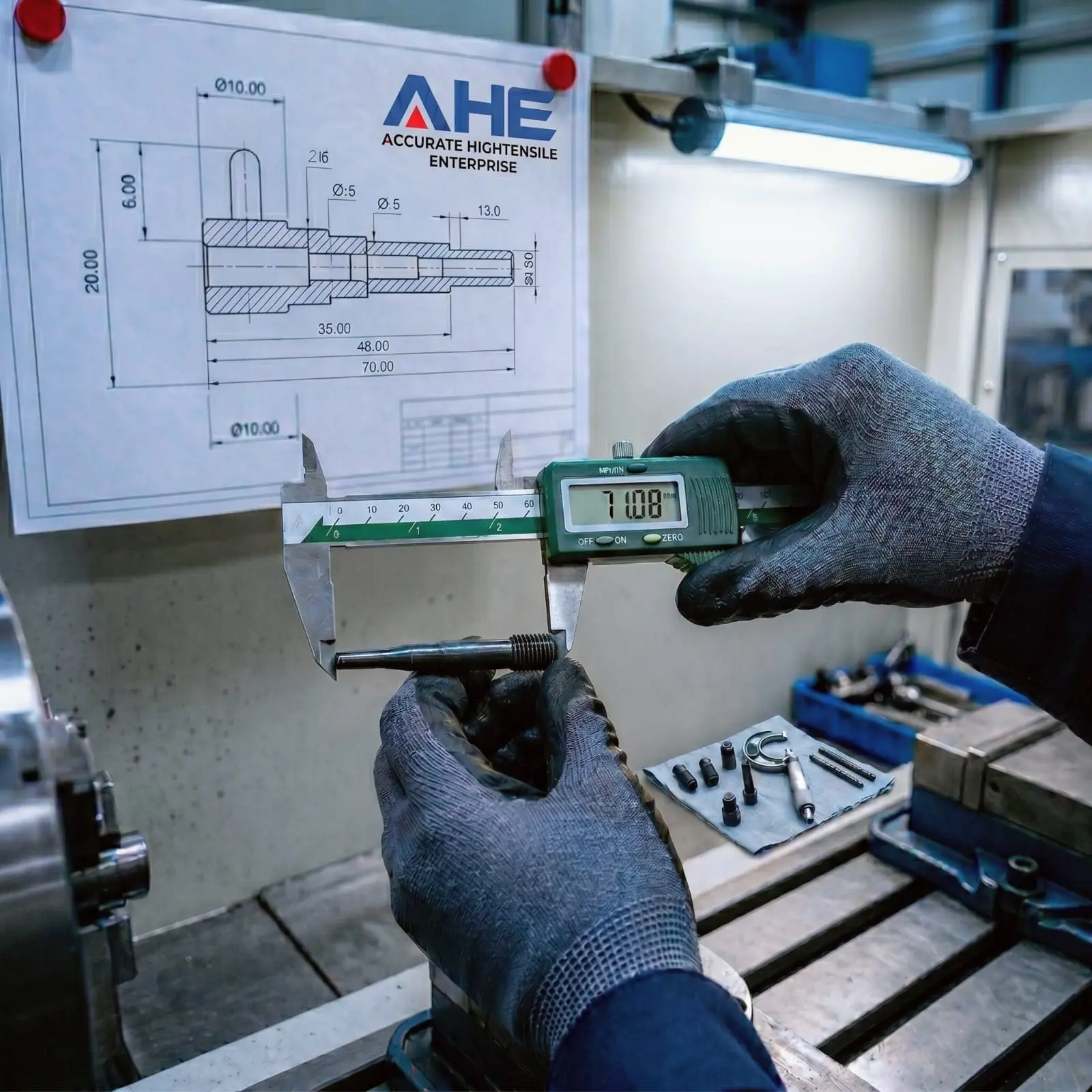 Quality Control Inspection with Digital Calipers